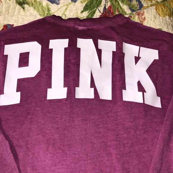 NIP Sz L PINK Long Sleeve Campus Tee - Picture 4 of 5